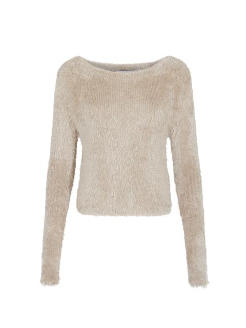 Puffy Knit Cropped Pullover