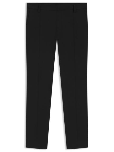 HUGO SLIM-FIT TUXEDO TROUSERS IN STRETCH JACQUARD
