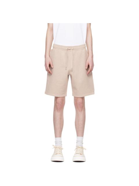 Beige Vented Shorts