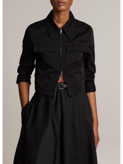 Vince Stretch-Cotton Twill Shrunken Jacket