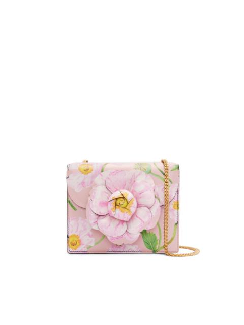 Oscar de la Renta Tro floral-print leather mini bag