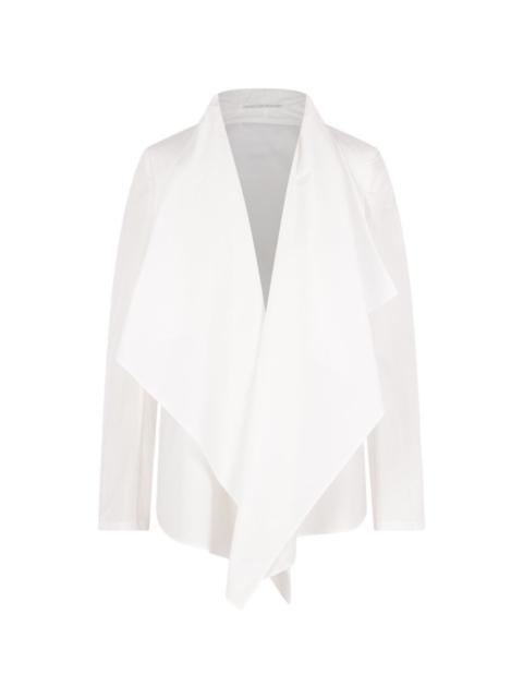 Yohji Yamamoto shawl-lapel poplin jacket