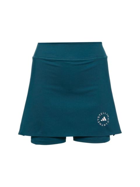 logo-print skorts