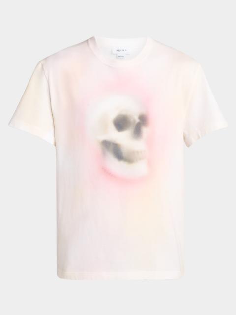 Alexander McQueen Men's Skull Haze Cotton T-Shirt