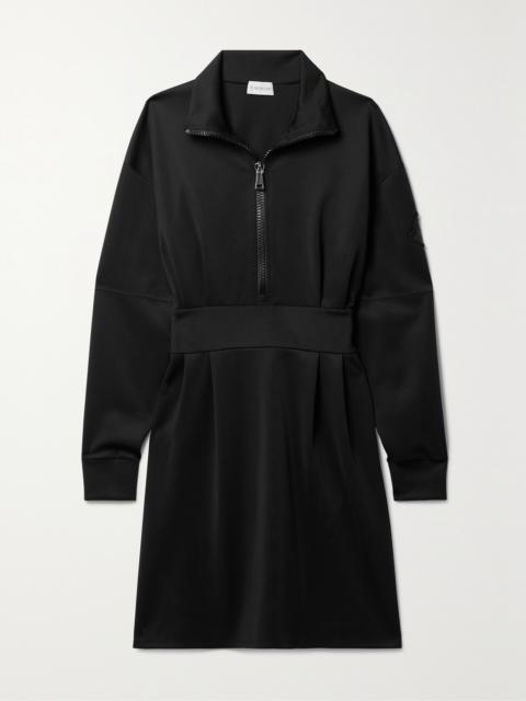 Moncler Pleated Ponte Mini Dress