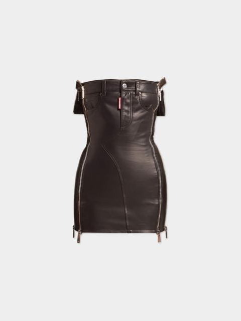 DSQUARED2 MISFITS LEATHER DRESS