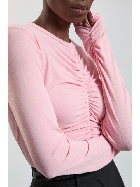 KAREN MILLEN Crepe Jersey Ruche Front Top