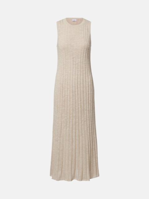 Brunello Cucinelli Ribbed-knit maxi dress