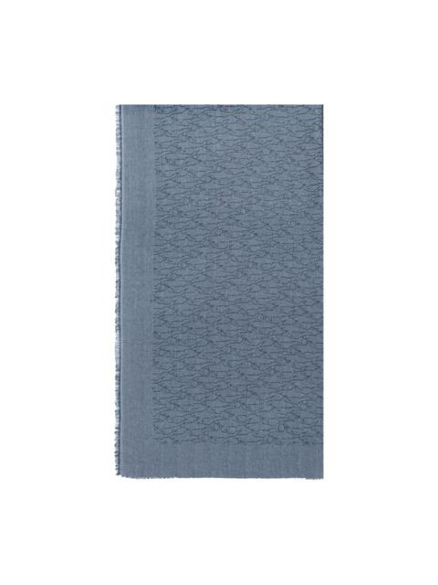Paul & Shark logo-jacquard scarf