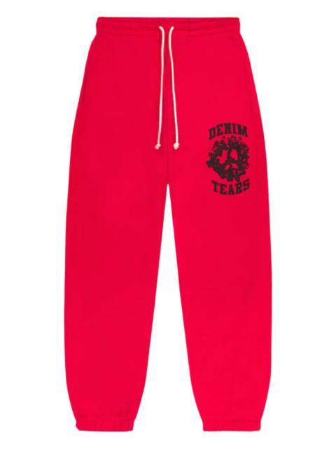 DENIM TEARS logo-print cuffed track pants