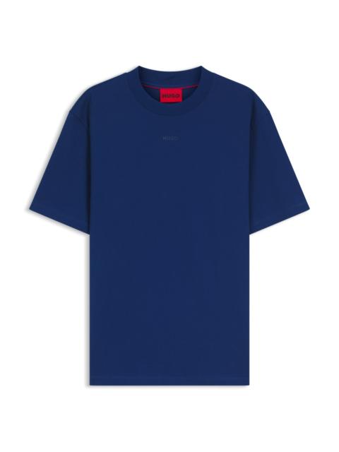 HUGO RELAXED-FIT COTTON-JERSEY T-SHIRT WITH LOGO PRINT