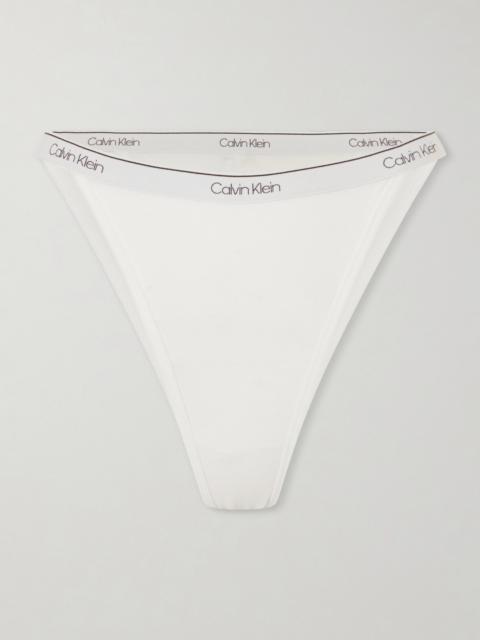 Calvin Klein Collection Thea Cotton-blend Briefs