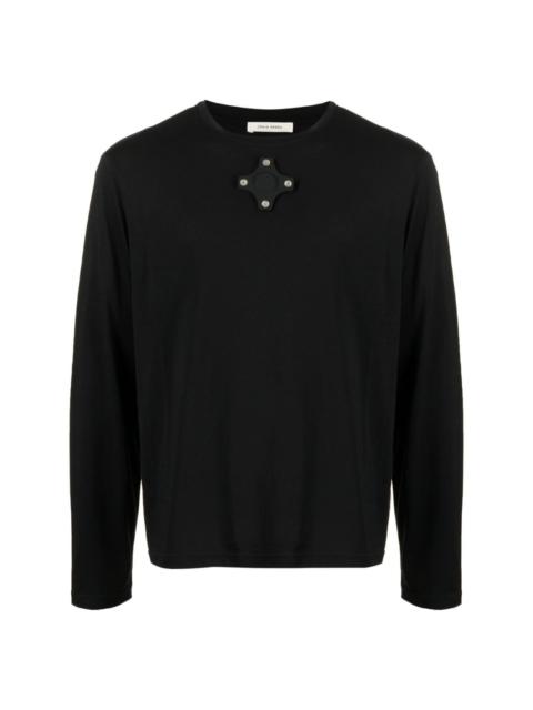 appliqué long sleeve t-shirt