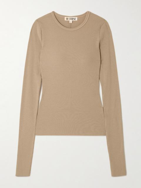 ÉTERNE Ribbed Jersey T-shirt