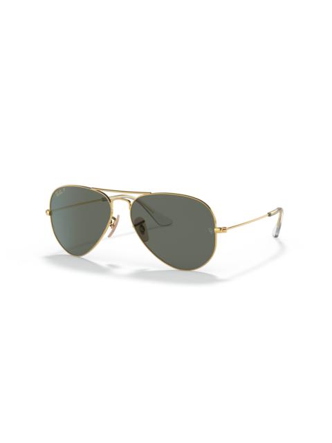 RB3025K Aviator Solid Gold