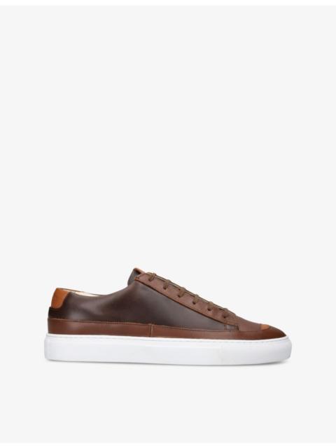 Grenson D-Stock recycled-leather low-top trainers