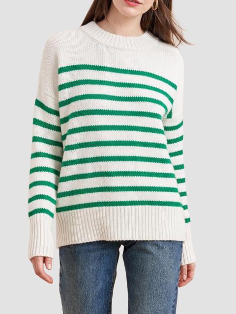 LA LIGNE Women's Marin Sweater - Cream Kelly Green