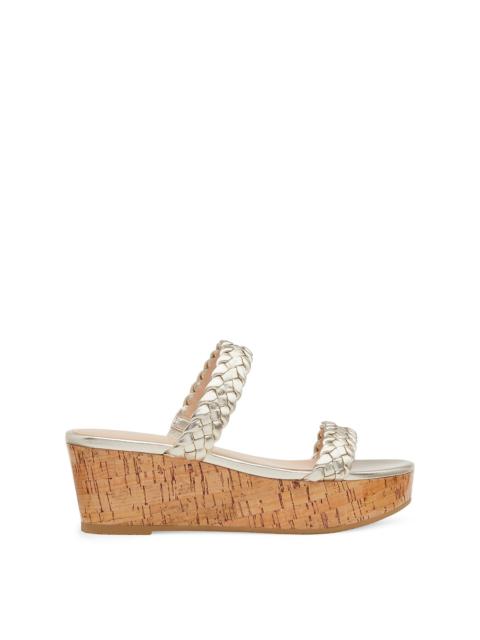 Stuart Weitzman ALEENA WOVEN SUMMER SLIDE WEDGE