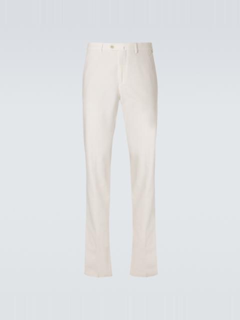 Loro Piana Carlo cotton-blend straight pants
