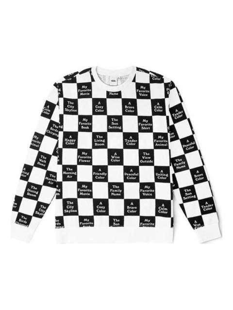 Vans (WMNS) Vans Checkerboard 21 소년 Crewfriend 스웨터 '블랙 화이트' VN0A5LJJ705
