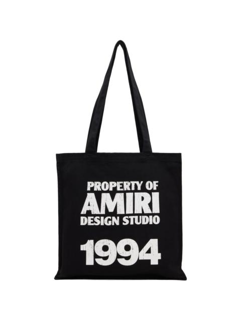 AMIRI Black '1994' Canvas Tote