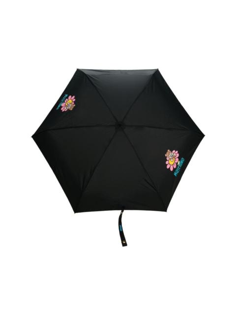 Teddy Bear floral-print umbrella