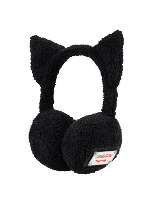 CHARLES JEFFREY LOVERBOY Men's Logo Faux-Fur Earmuffs - Black