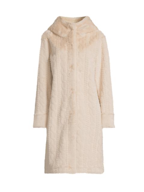 KOBI HALPERIN Women's Myla Cable Faux-Fur Hooded Coat - Oat