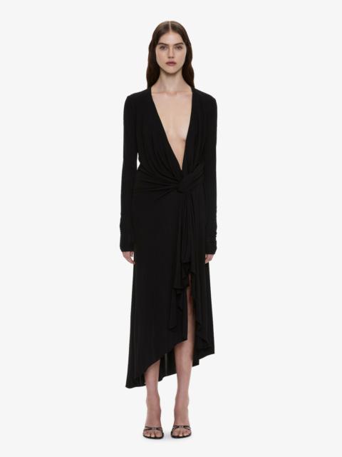 CHRISTOPHER ESBER Spire Cascade Long Sleeve Dress
