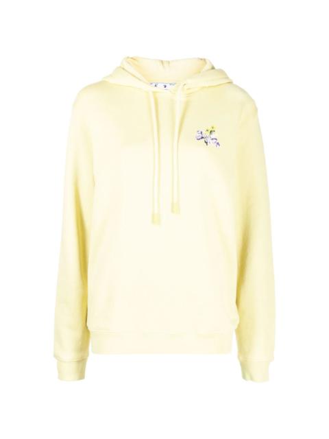 Off-White Floral Arrows cotton hoodie