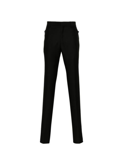 wool-blend tailored trousers