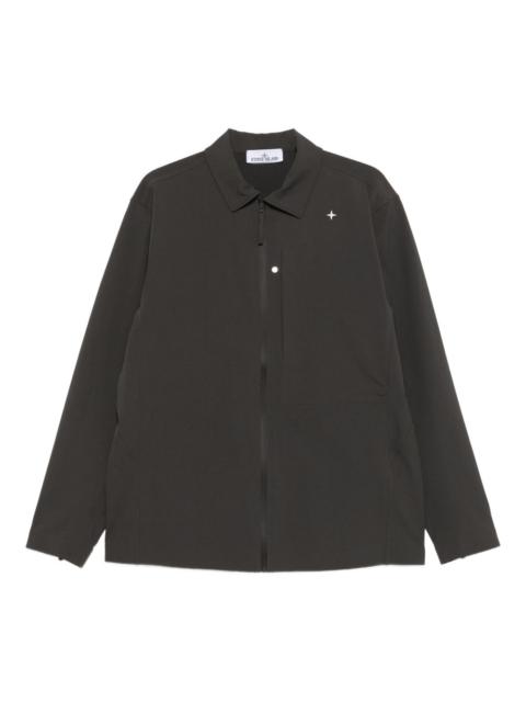 Stone Island logo-embroidered shirt