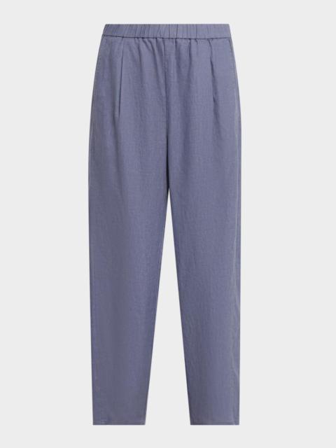 EILEEN FISHER Cropped Organic Linen Lantern Pants