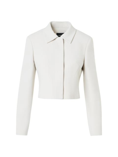AKRIS Women's Helios Virgin Wool Short Jacket - Greige