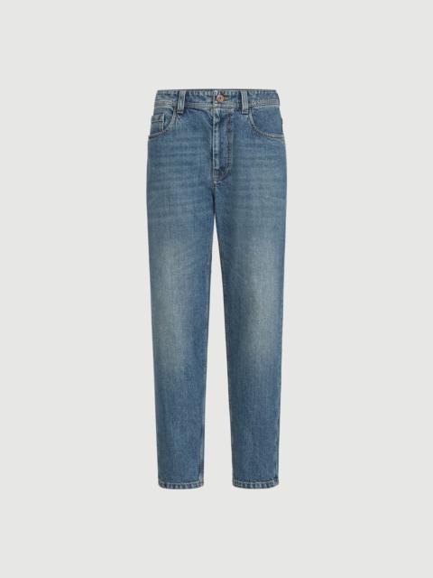 Brunello Cucinelli Authentic denim baggy tapered trousers