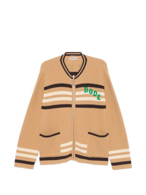 BODE Timber stripe cardigan