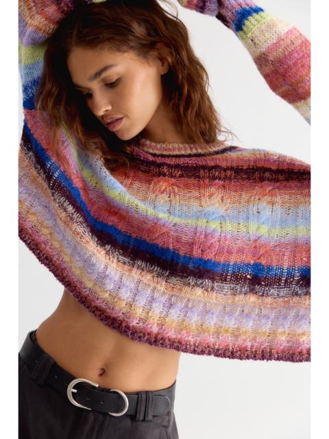 FREE PEOPLE Winona Airspun Cable Knit Pullover