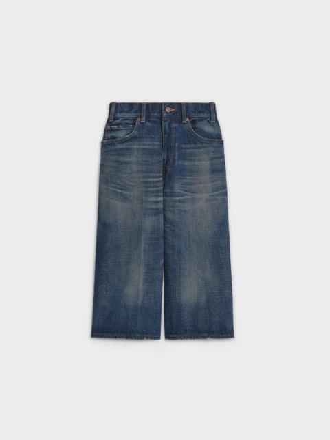 CELINE CULOTTES IN PERFECT UNION WASH DENIM