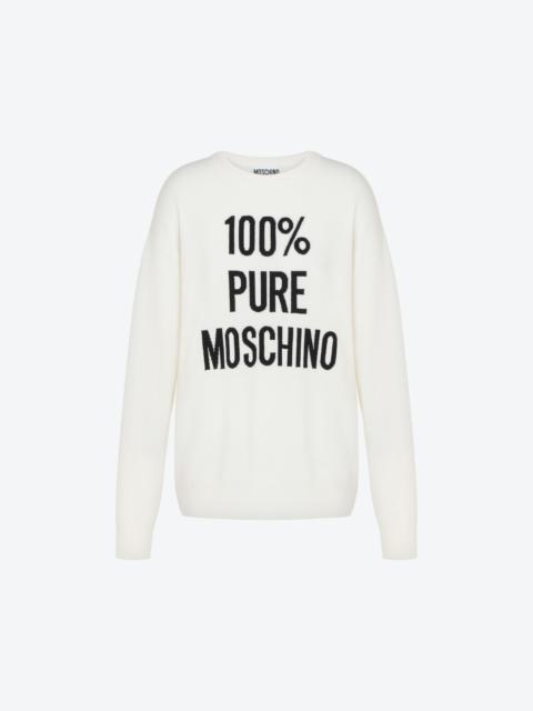 Moschino 100% PURE MOSCHINO WOOL JUMPER