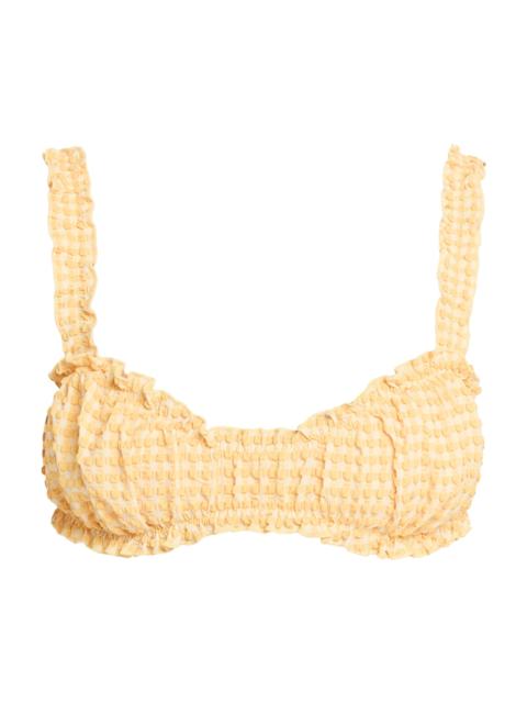 SIMKHAI Women's Evander Ruched Bikini Top - Mango Multi