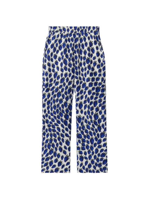 Burberry strawberry graphic-print trousers