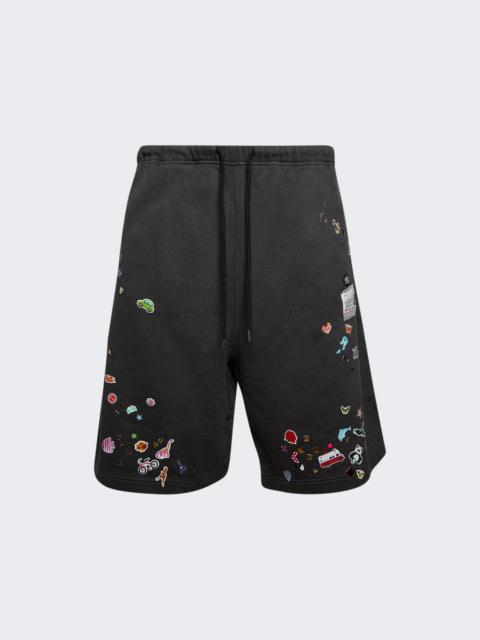 Maison MIHARAYASUHIRO Sticker Shorts Black