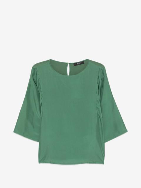 WEEKEND Max Mara boat-neck silk top