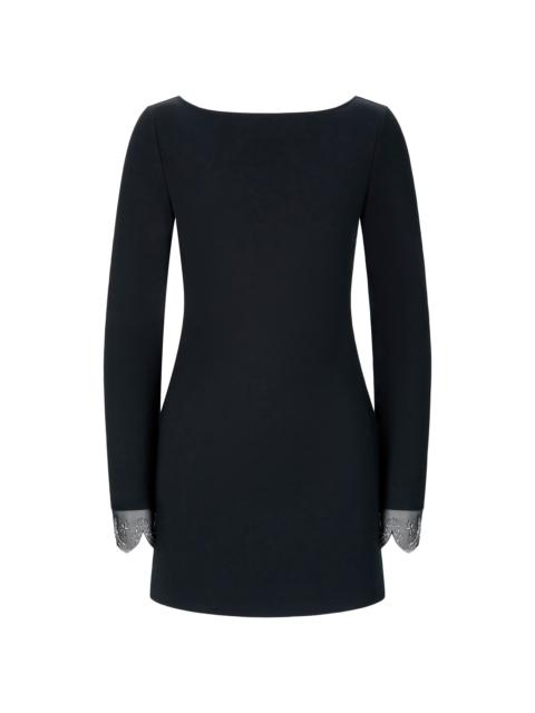 STAUD Women's Hunter Beaded-Cuff Minidress - Black