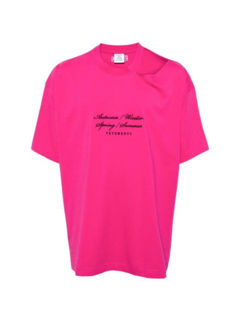 VETEMENTS Four Seasons cotton T-shirt