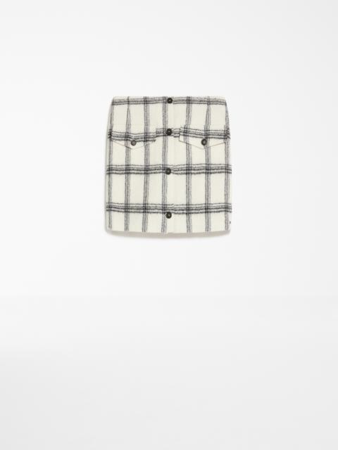 Max Mara OCROMA Felted wool mini skirt