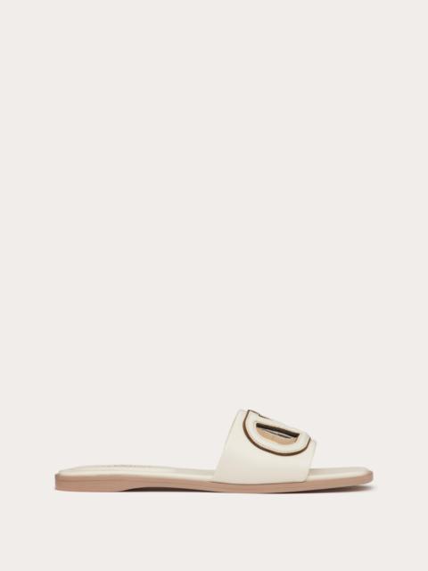 Valentino VLOGO CUT-OUT CALFSKIN SLIDE SANDAL