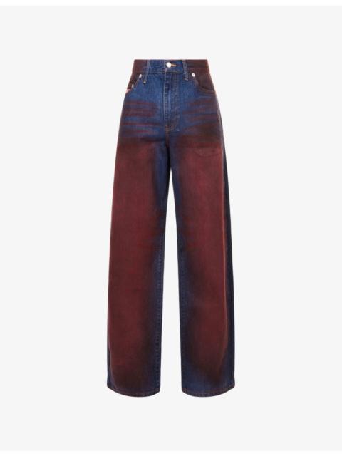 AWAKE NY Awake Orchid Baggy-Fit Denim Jeans