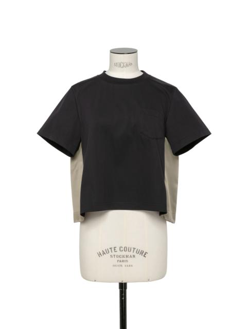 sacai Nylon Twill Mix Cotton Jersey T-Shirt