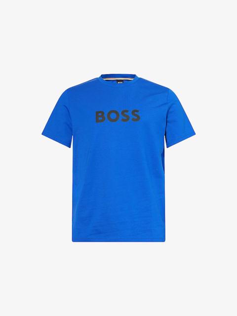 Brand-Print Crewneck Cotton-Jersey T-Shirt
